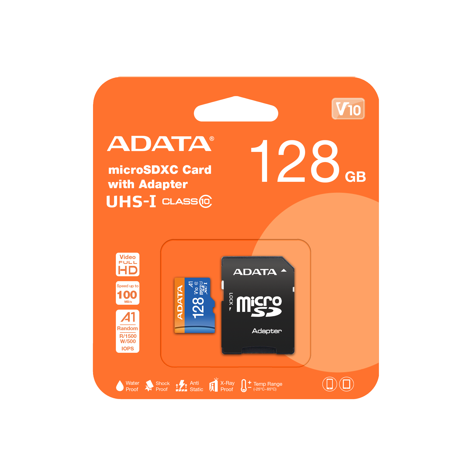 Memoria MicroSDXC Adata de 128GB con adaptador